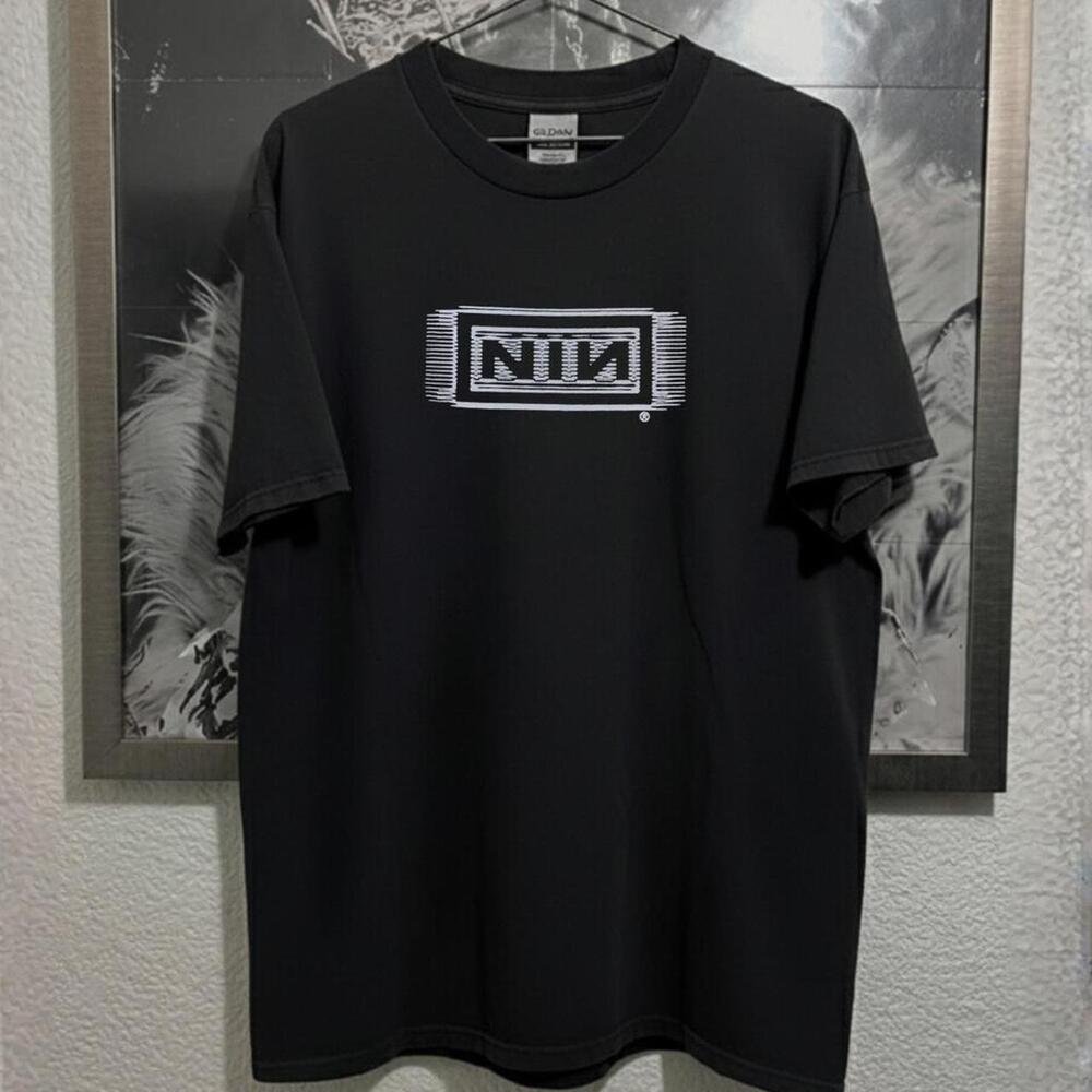 Nine Inch Nails Tour Tee Black And White Cotton Streetwear Tee
